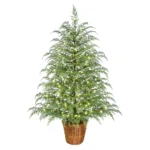 4' Pre-Lit Green Cypress Artificial Christmas Potted Tree with 100 Warm White Twinkle LED Lights, by My Texas House