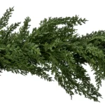 My Texas House 9ft Non-lit Natural Feel Cedar Green Artificial Christmas Garland, Soft PE - Image 5