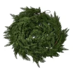 My Texas House 9ft Non-lit Natural Feel Cedar Green Artificial Christmas Garland, Soft PE - Image 3