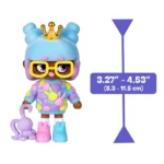 XOX Kweenies Quirky Kweens Series Premium 4" Collectible Figurine with Display Case & Collector Card Blind Box Mystery Toy Ages 7+ - Image 3