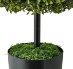 My Texas House 35" Easter Bunny Topiary Shrub Decoration Artificial Greenery Bunny for Indoor/Outdoor Spring Holiday Décor - Image 3