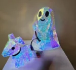 Christian Siriano LED Light Up Ghost Dog Figurine Walking Halloween Ghost Decoration for Spooky Indoor Holiday Décor - Image 5