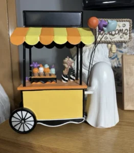 Goblin & Ghoul Sweet Treats Spooky Scoops Halloween Cart 10” x 7” Festive Collectible Tabletop Decoration Seasonal Holiday Display - Image 4
