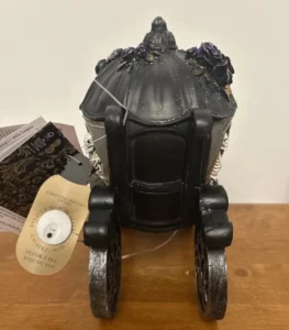 Christian Siriano Halloween Skeletons in Carriage Light & Sound Tabletop Decoration Spooky Gothic Resin Figurine with Lights & Audio - Image 4