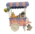 Goblins & Ghouls Pastel Pink Halloween Sweet Treat Pumpkin Cake Ice Cream Cart Resin & Metal Collectible Figurine Seasonal Tabletop Décor